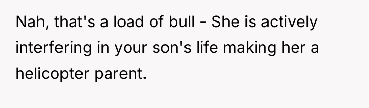 Nah, that's a load of bull - She is actively...
