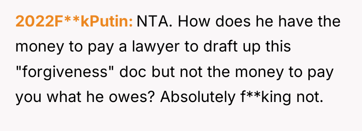 2022F**kPutin NTA. How does he have the money to pay...
