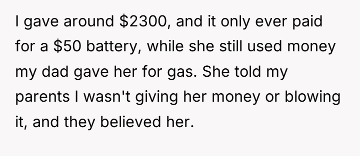I gave around $2300, and it only ever paid for...