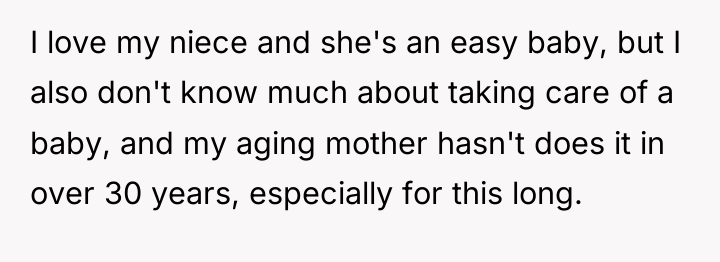 I love my niece and she's an easy baby, but...