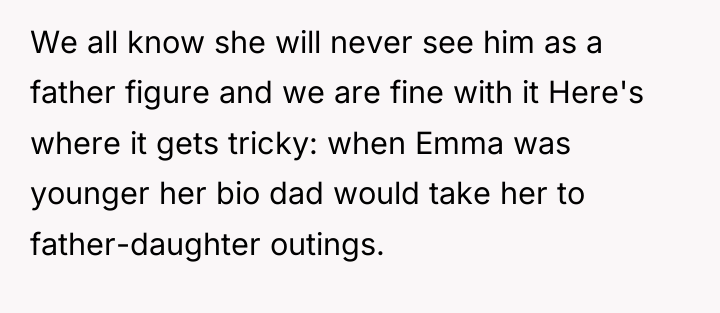 We all know she will never see him as a...