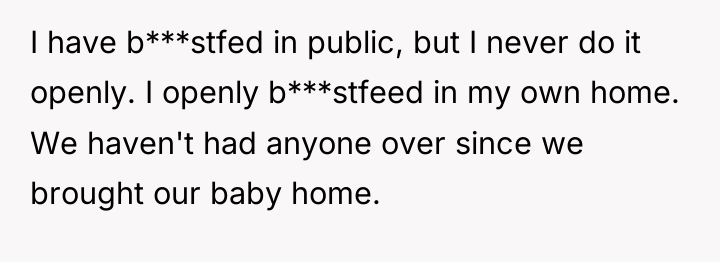 I have b***stfed in public, but I never do it...