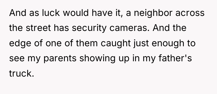 And as luck would have it, a neighbor across the...