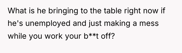 What is he bringing to the table right now if...