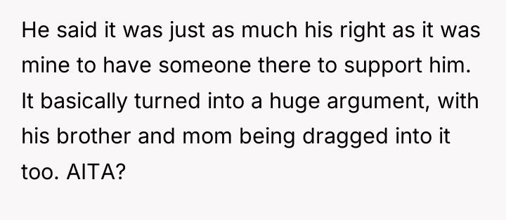 He said it was just as much his right as...
