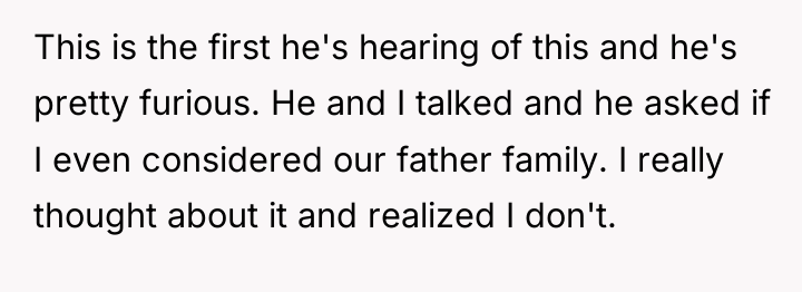 This is the first he's hearing of this and he's...