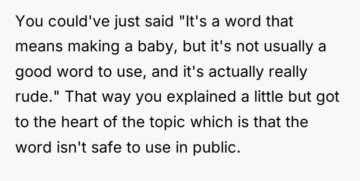 You could've just said "It's a word that means making...