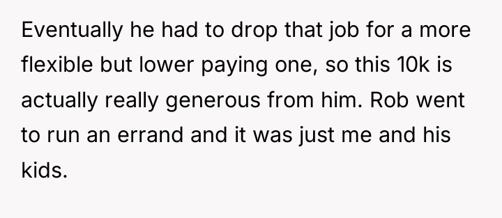 Eventually he had to drop that job for a more...