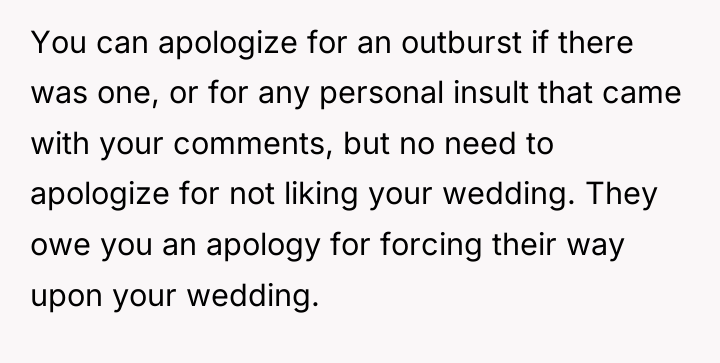 You can apologize for an outburst if there was one,...