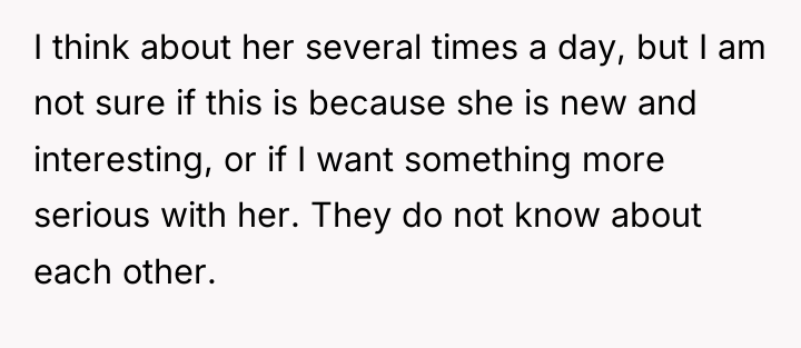 I think about her several times a day, but I...