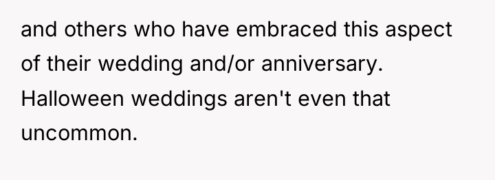 and others who have embraced this aspect of their wedding...