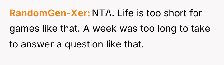 RandomGen-Xer NTA. Life is too short for games like that....