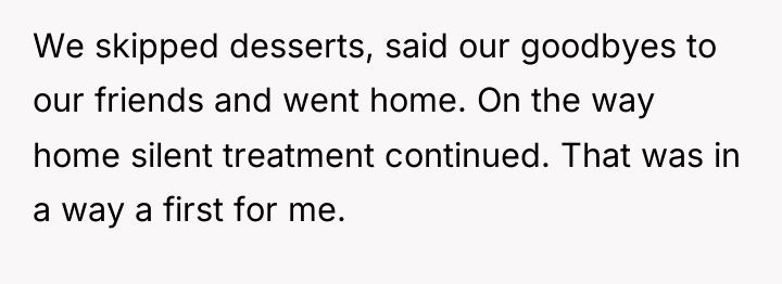 We skipped desserts, said our goodbyes to our friends and...
