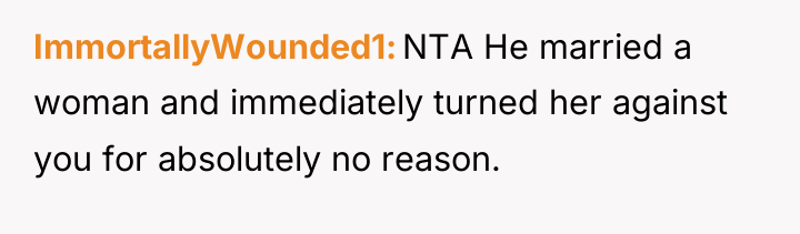 ImmortallyWounded1 NTA He married a woman and immediately turned her...