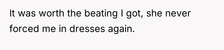 It was worth the beating I got, she never forced...