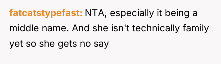fatcatstypefast NTA, especially it being a middle name. And she...