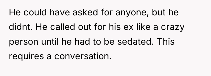 He could have asked for anyone, but he didnt. He...