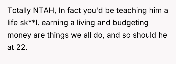Totally NTAH, In fact you'd be teaching him a life...