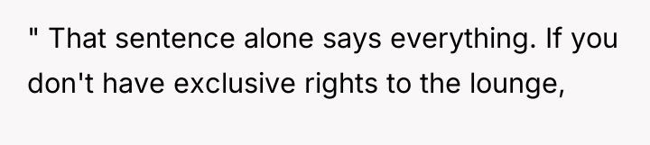 " That sentence alone says everything. If you don't have...