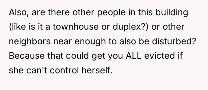 Also, are there other people in this building (like is...
