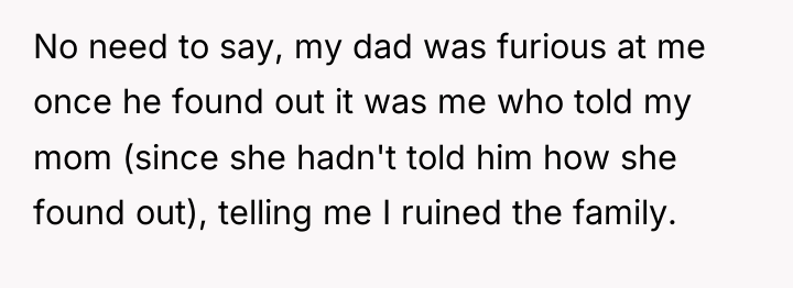 No need to say, my dad was furious at me...