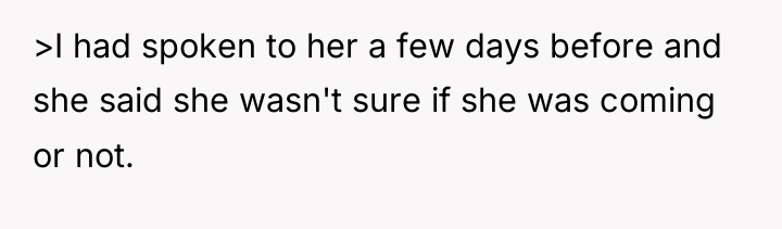 >I had spoken to her a few days before and...