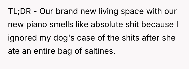 TL;DR - Our brand new living space with our new...
