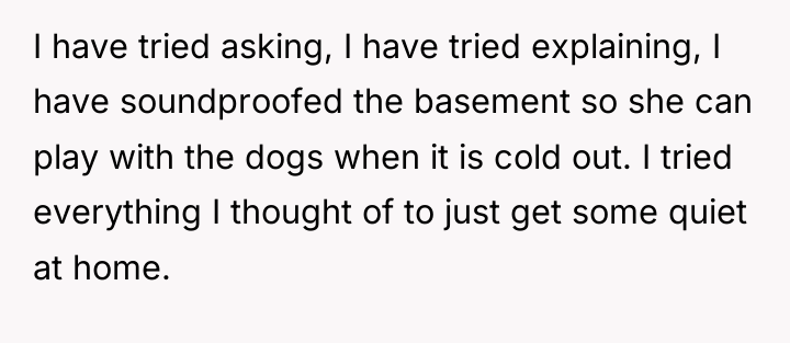 I have tried asking, I have tried explaining, I have...
