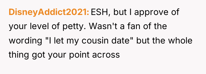DisneyAddict2021 ESH, but I approve of your level of petty....
