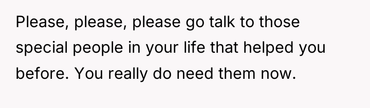 Please, please, please go talk to those special people in...