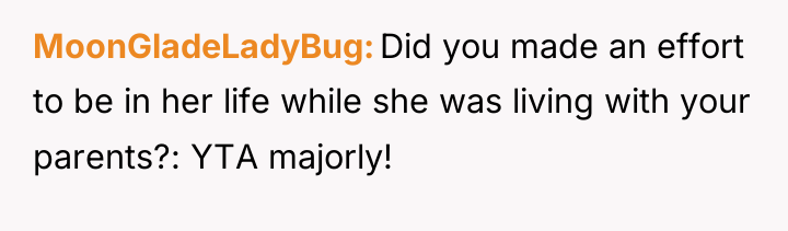 MoonGladeLadyBug Did you made an effort to be in her...