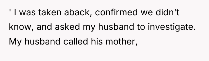 ' I was taken aback, confirmed we didn't know, and...