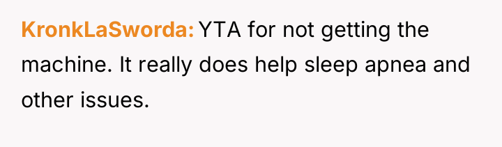KronkLaSworda YTA for not getting the machine. It really does...
