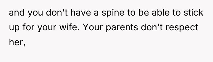and you don't have a spine to be able to...