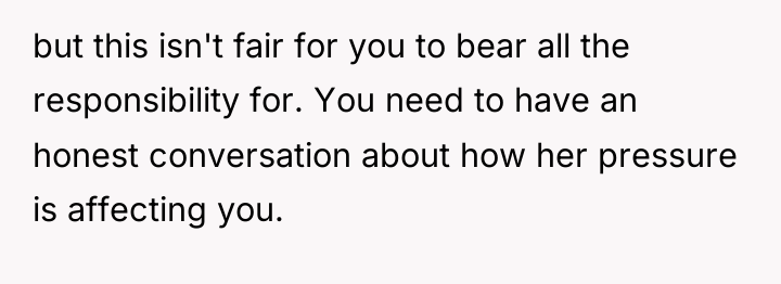 but this isn't fair for you to bear all the...