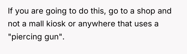 If you are going to do this, go to a...