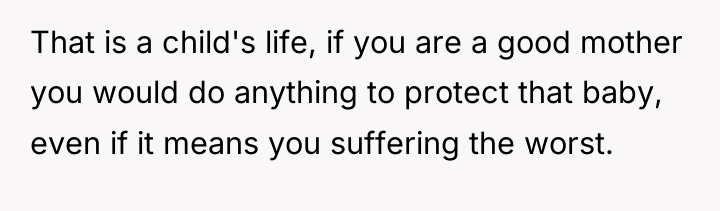 That is a child's life, if you are a good...