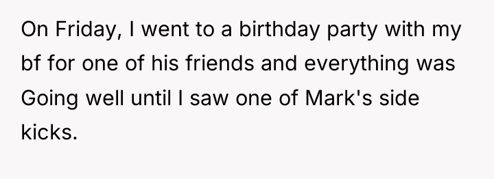 On Friday, I went to a birthday party with my...