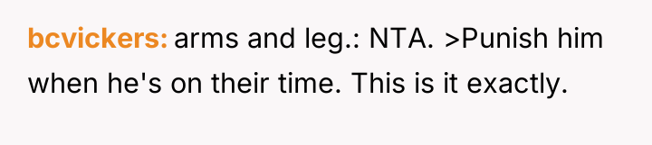 bcvickers arms and leg.: NTA. >Punish him when he's on...