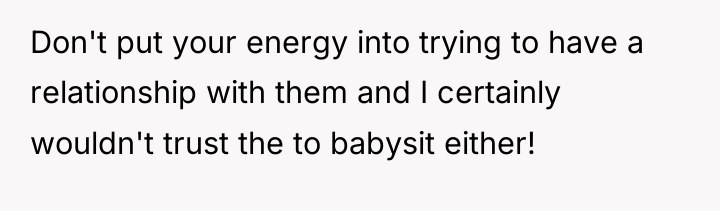 Don't put your energy into trying to have a relationship...