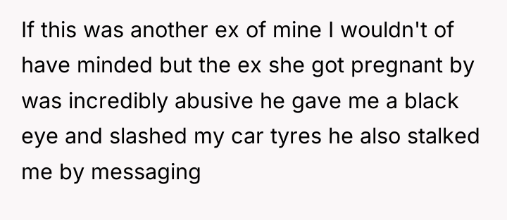 If this was another ex of mine I wouldn't of...