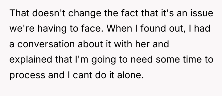 That doesn't change the fact that it's an issue we're...