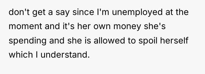 don't get a say since I'm unemployed at the moment...