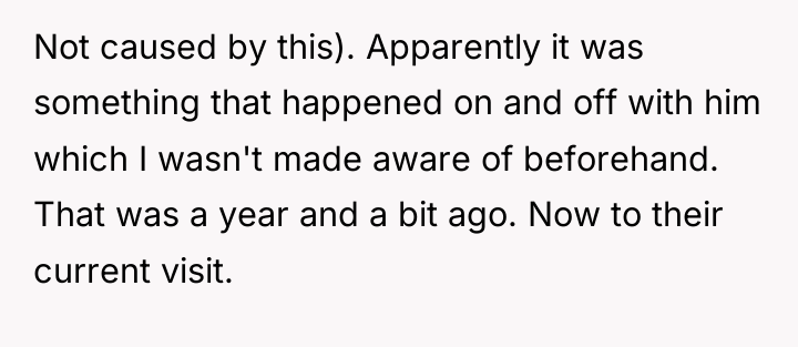 Not caused by this). Apparently it was something that happened...