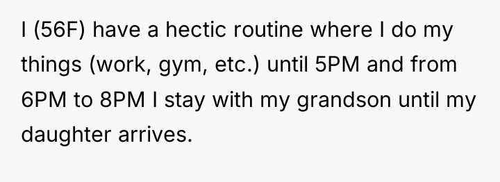 I (56F) have a hectic routine where I do my...