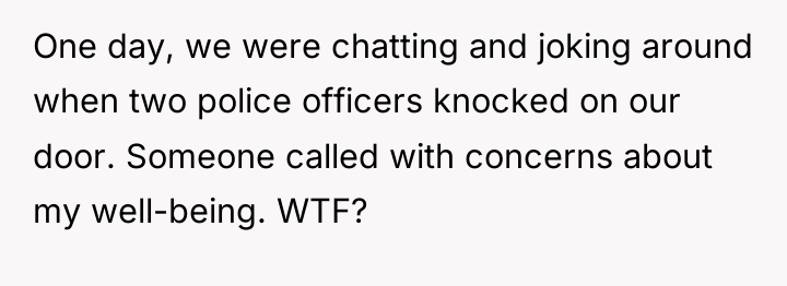 One day, we were chatting and joking around when two...