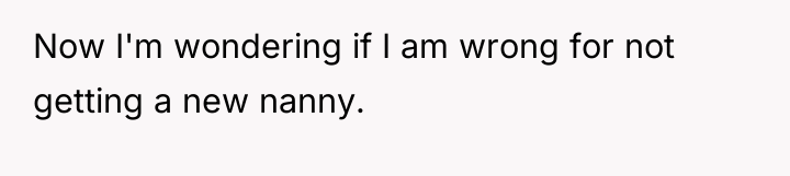 Now I'm wondering if I am wrong for not getting...