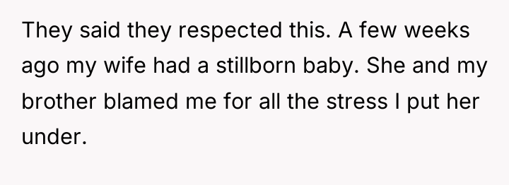 They said they respected this. A few weeks ago my...