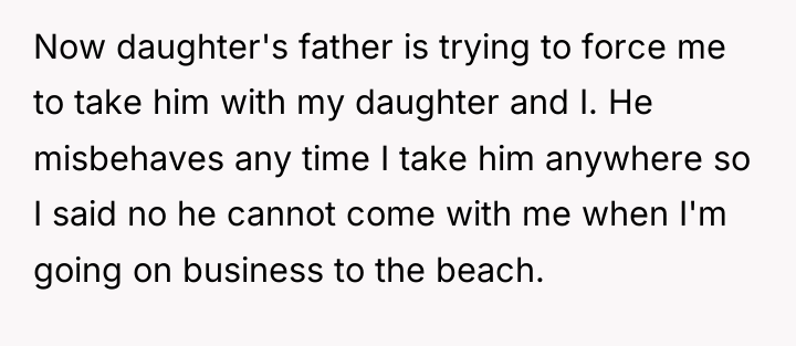 Now daughter's father is trying to force me to take...
