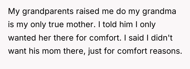 My grandparents raised me do my grandma is my only...